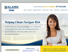 Tablet Screenshot of alamoinsurance.net